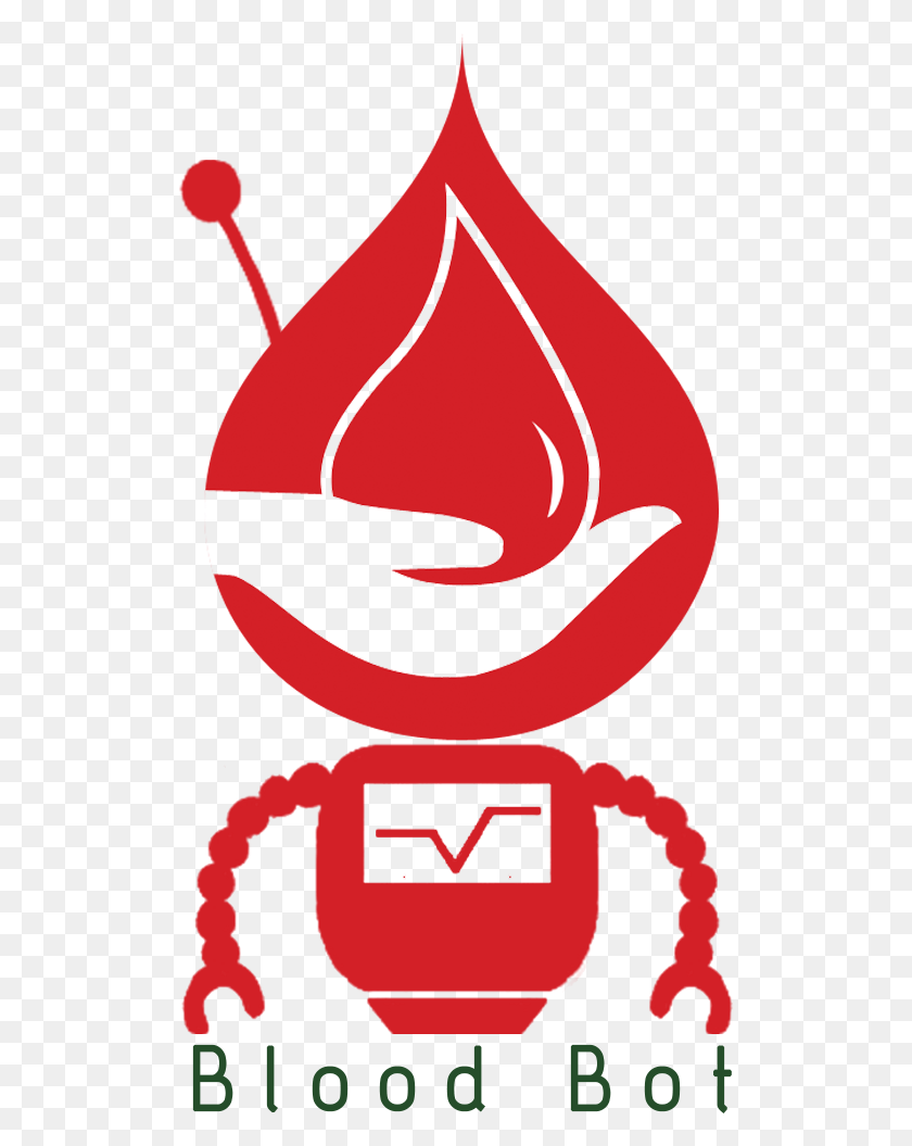 512x995 Bloodbot Messenger Bot Allows People To Request Blood Blood Donation Logo, Poster, Advertisement, Label HD PNG Download
