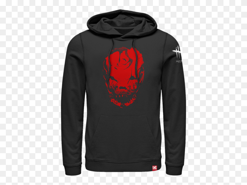 429x568 Bloodletting Hoodie Red On Black Sweatshirt, Clothing, Apparel, Sweater HD PNG Download