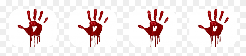 2705x455 Bloody Handprints Transparent Hand Blood Horror, Text, Alphabet, Stain HD PNG Download