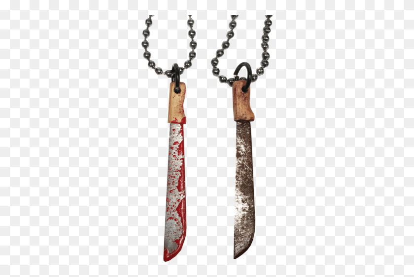 269x504 Bloody Machete Necklace Machete Pendant, Tool, Weapon, Weaponry HD PNG Download