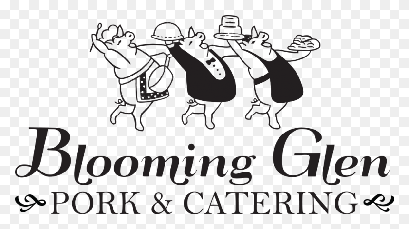 972x512 Descargar Png Blooming Glen Catering Logo Blooming Glen Catering Dibujos Animados, Texto, Cartel, Publicidad Hd Png