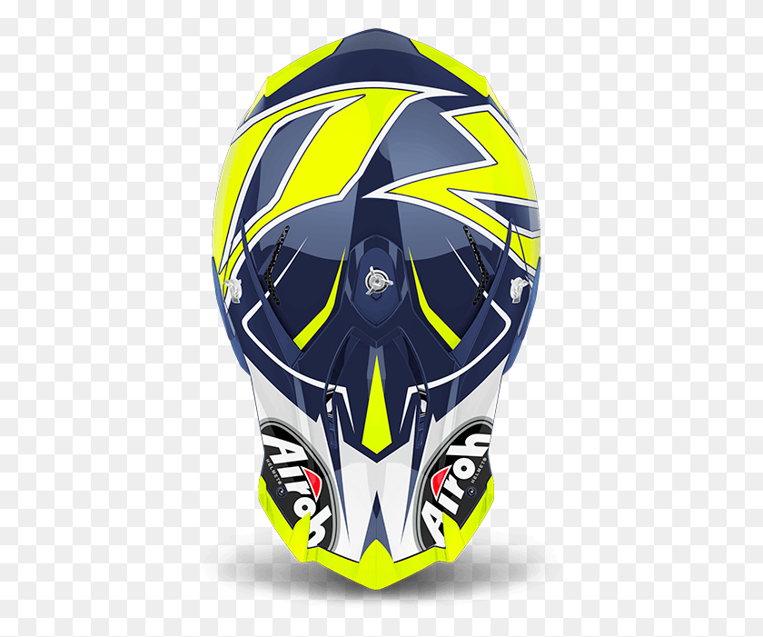 429x641 Blu Gloss Airoh, Clothing, Apparel, Helmet HD PNG Download