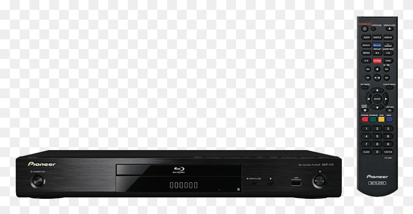 801x387 Blu Ray 3d Disc Playerbdp Pioneer Bdp, Remote Control, Electronics, Monitor HD PNG Download