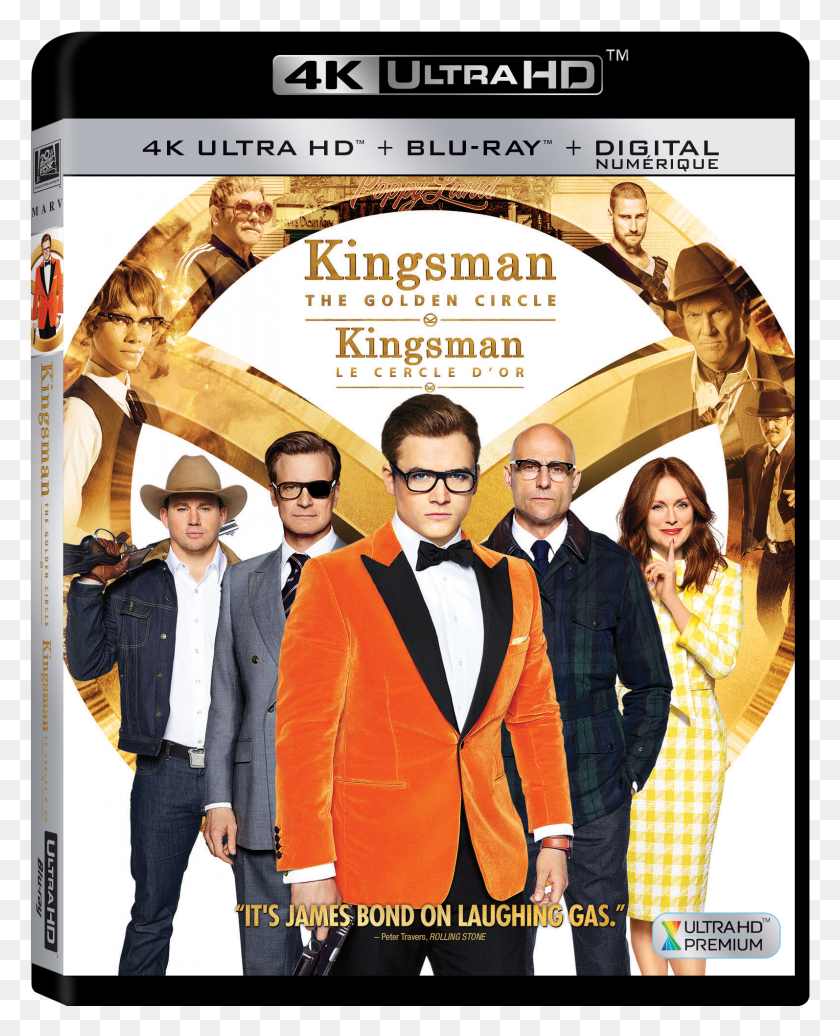 1594x1995 Blu Ray Uhd Kingsman Golden Circle Bluray HD PNG Download