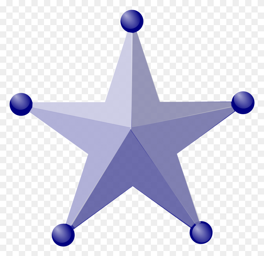 2251x2184 Blue 3d Star Vector Clipart Image, Symbol, Star Symbol, Cross HD PNG Download