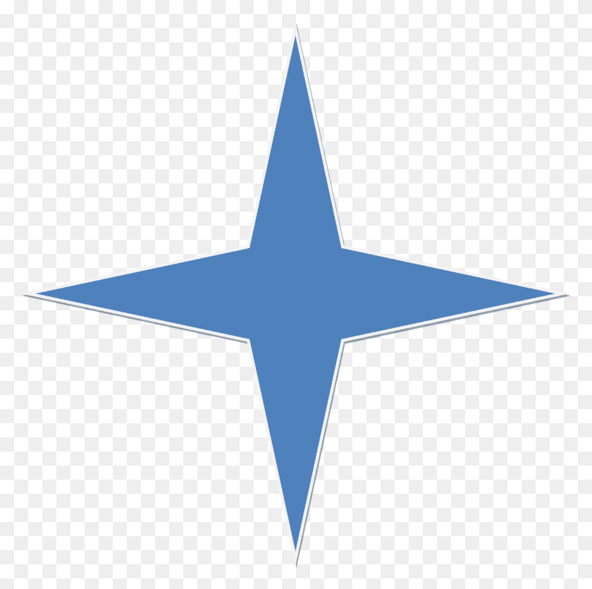 1127x1120 Blue 4 Point Star, Cross, Symbol, Star Symbol HD PNG Download