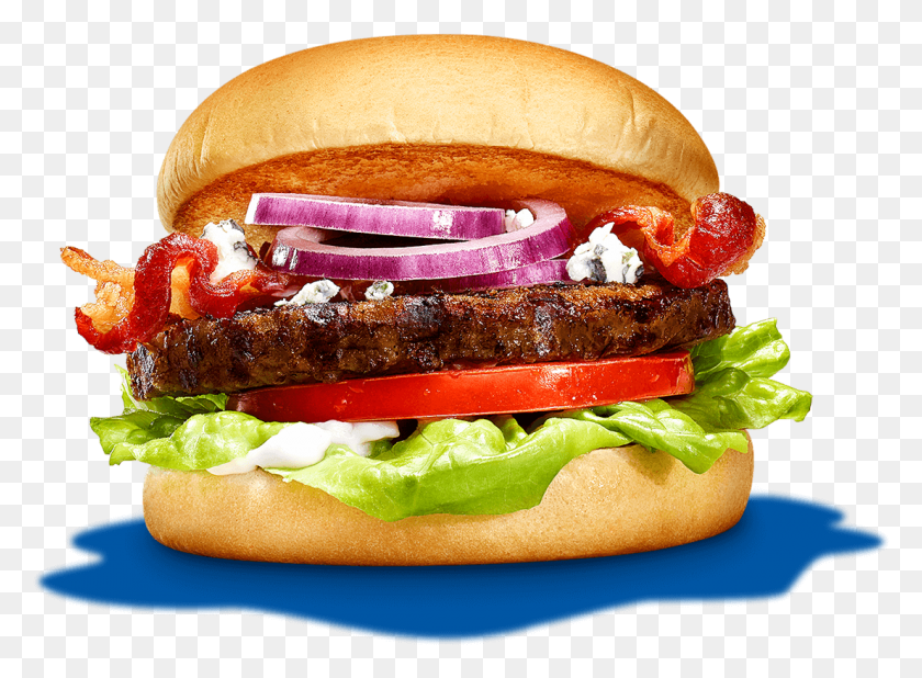 1105x791 Blue Amp Bacon Burger Patty, Food, Hot Dog HD PNG Download