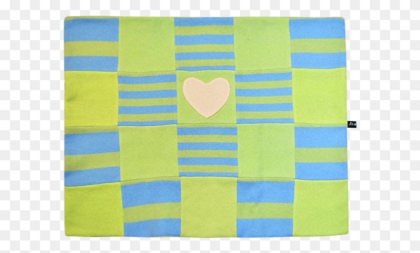 587x445 Blue Amp Green Heart Blanket Heart, Rug, Home Decor, Tablecloth HD PNG Download