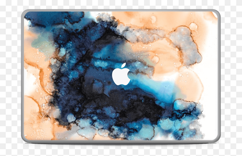 697x484 Blue Amp Orange Color Splash Art, Hole, Crystal HD PNG Download