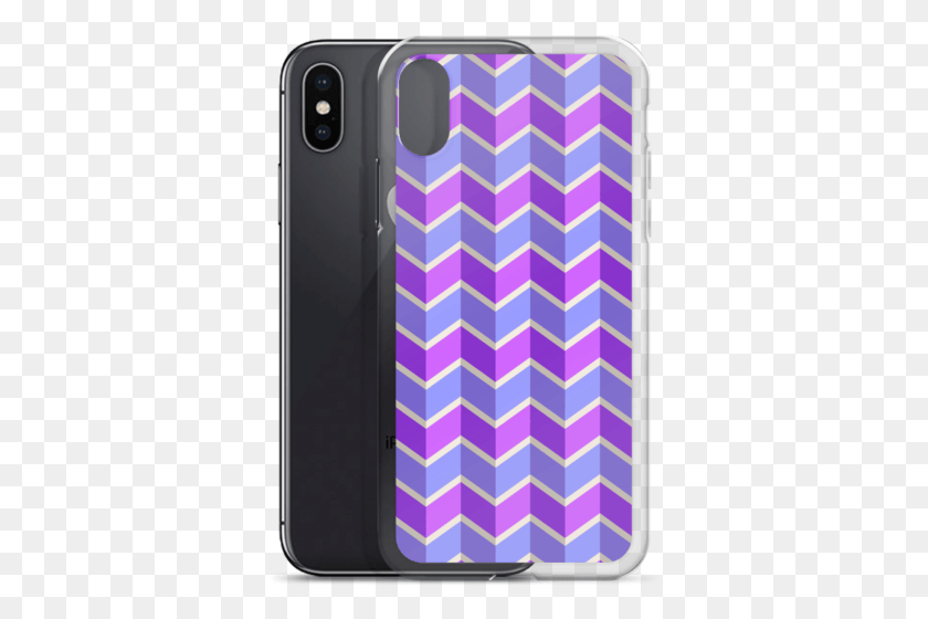 355x500 Blue And Purple Chevron Pattern Iphone Case Iphone, Phone, Electronics, Mobile Phone HD PNG Download