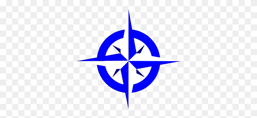339x326 Blue And White Compass Svg Clip Arts 600 X 516 Px Blue Compass Rose, Symbol HD PNG Download