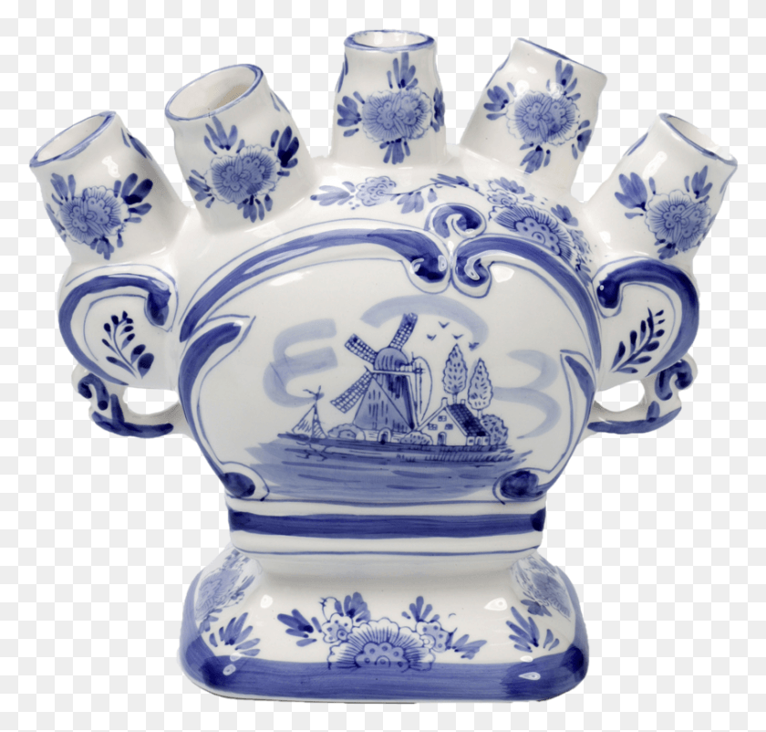 843x802 Blue And White Porcelain, Pottery, Birthday Cake HD PNG Download