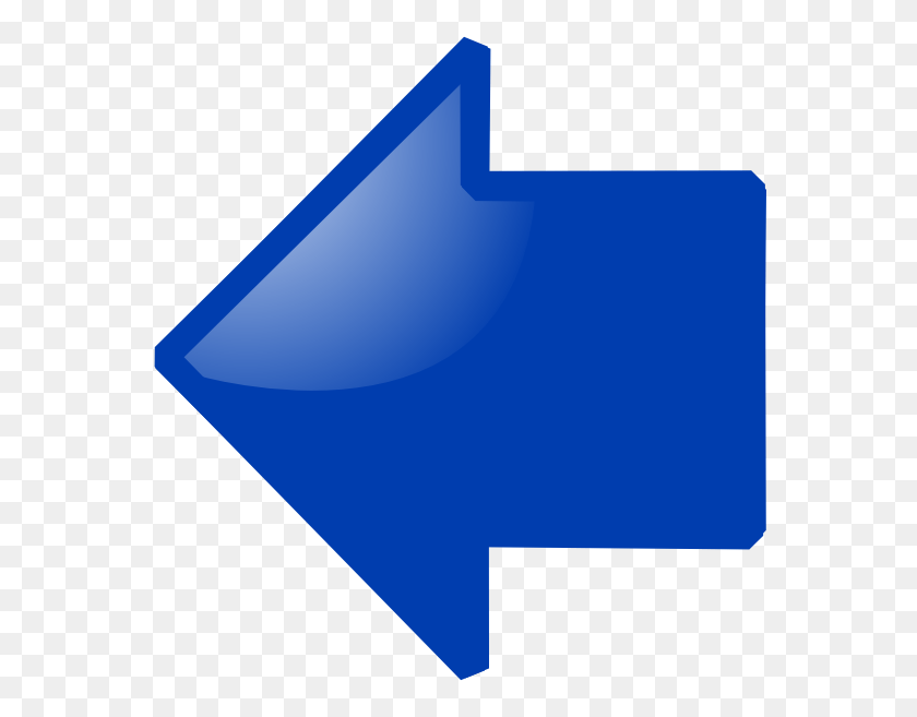 564x597 Blue Arrow Left, Logo, Symbol, Trademark HD PNG Download