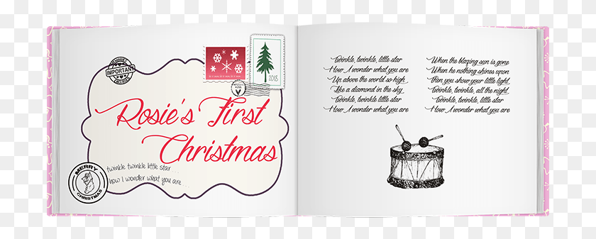 709x277 Blue Baby39s First Christmas Hardback Memory Book Illustration, Text, Flyer, Poster HD PNG Download