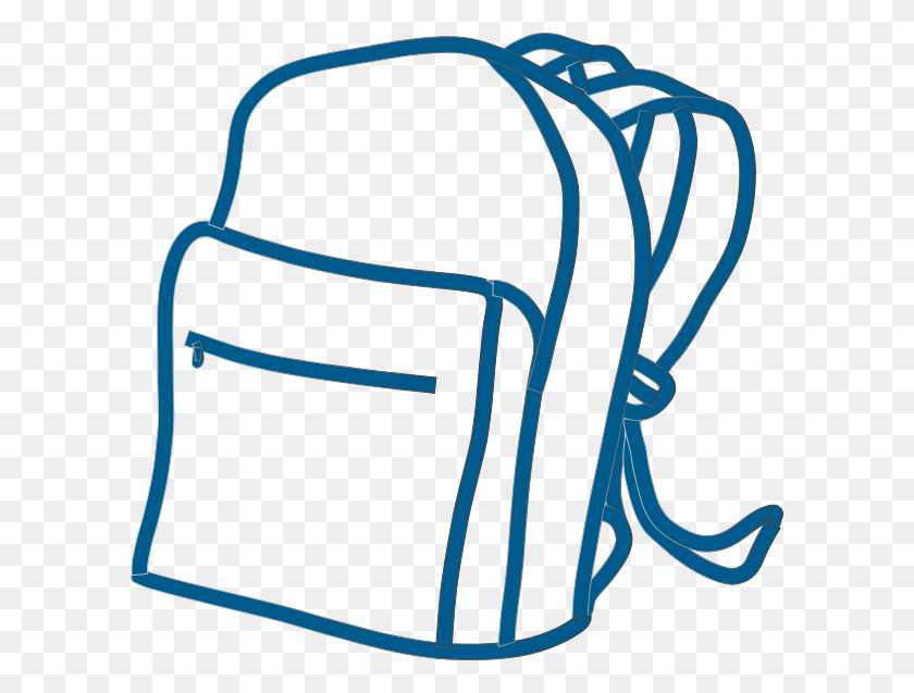 600x577 Blue Backpack Clip Art Backpack Clipart Transparent Background, Bag HD PNG Download