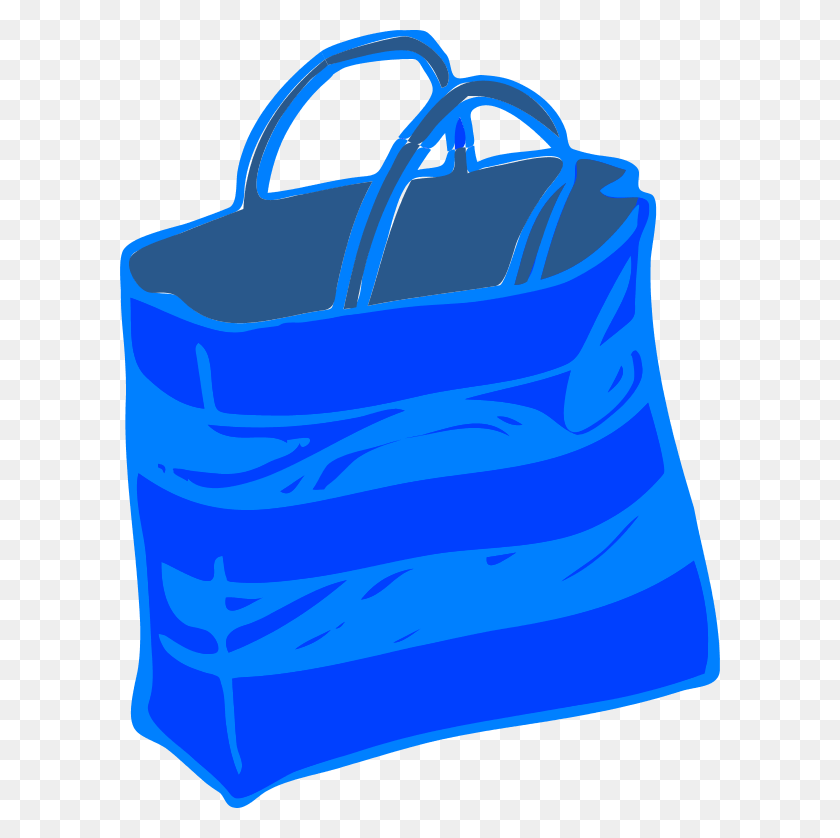 600x778 Blue Bag Clipart, Tote Bag, Handbag, Accessories HD PNG Download