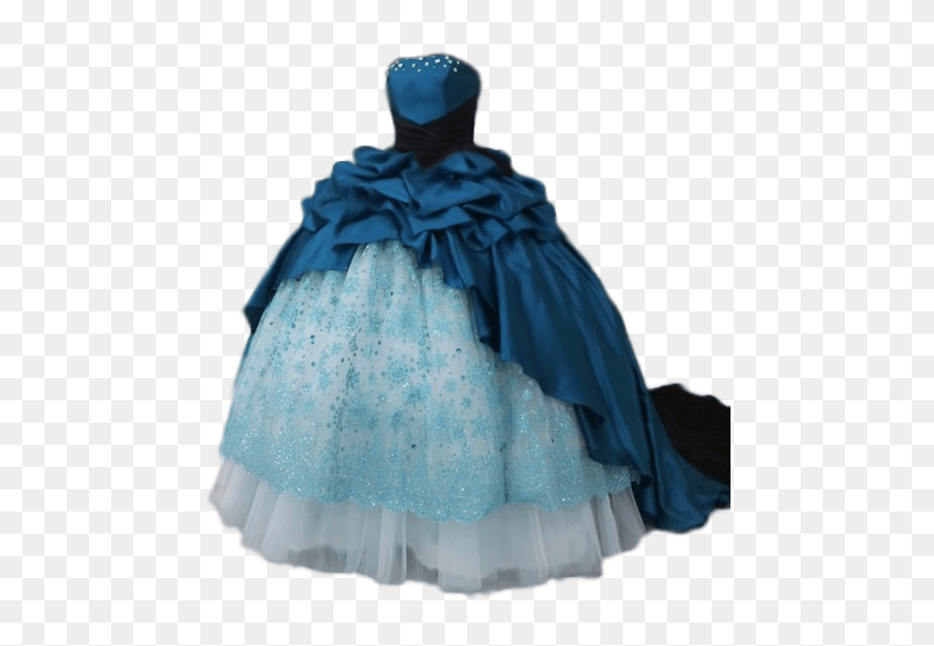 475x521 Blue Ball Gowns Blue Evening Gowns Blue Gown Ball Ruffle, Clothing, Apparel, Dress HD PNG Download