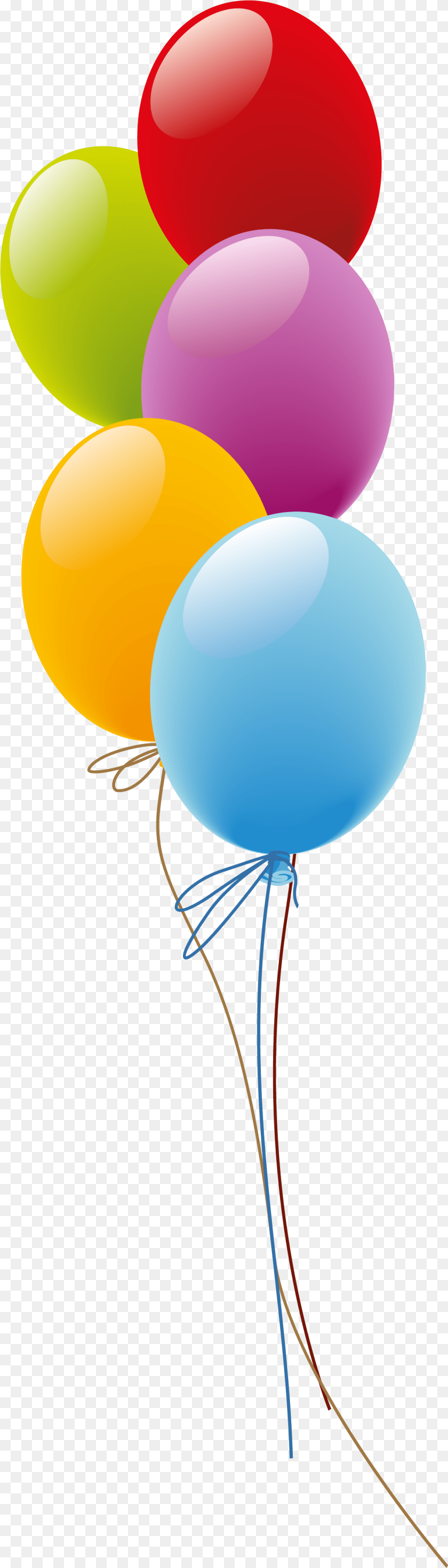 1163x4070 Blue Balloon Birthday Party Balloons PNG