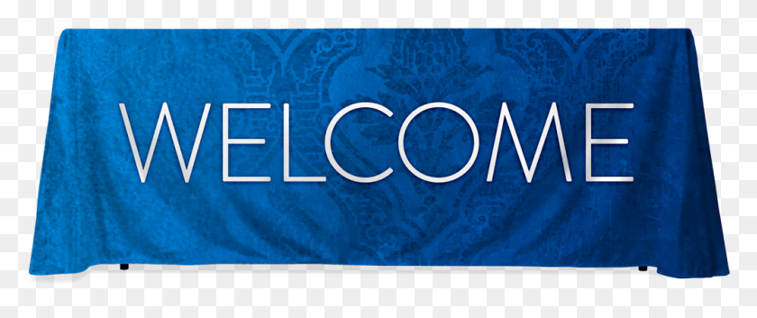 1003x378 Blue Baroque Welcome Welcome Blue Transparent, Screen, Electronics, Monitor HD PNG Download