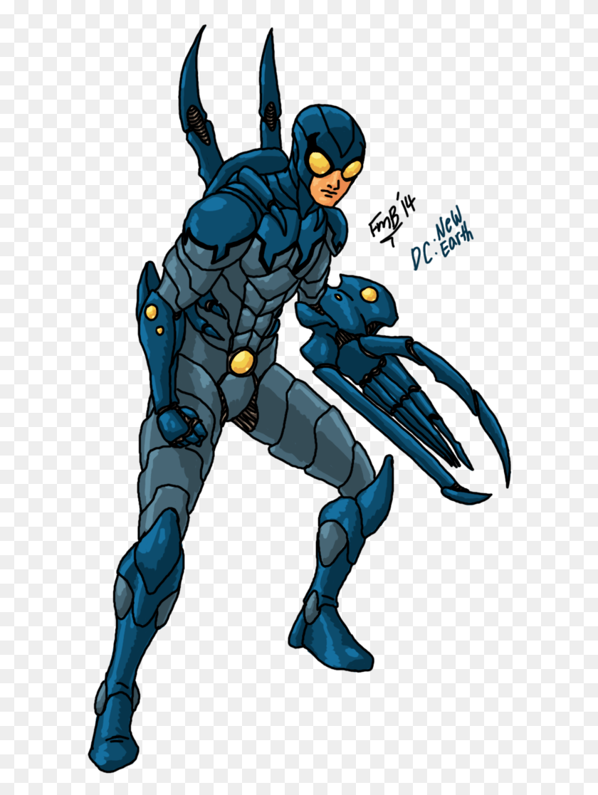 598x1057 Blue Beetle Ted, Claw, Hook, Person HD PNG Download