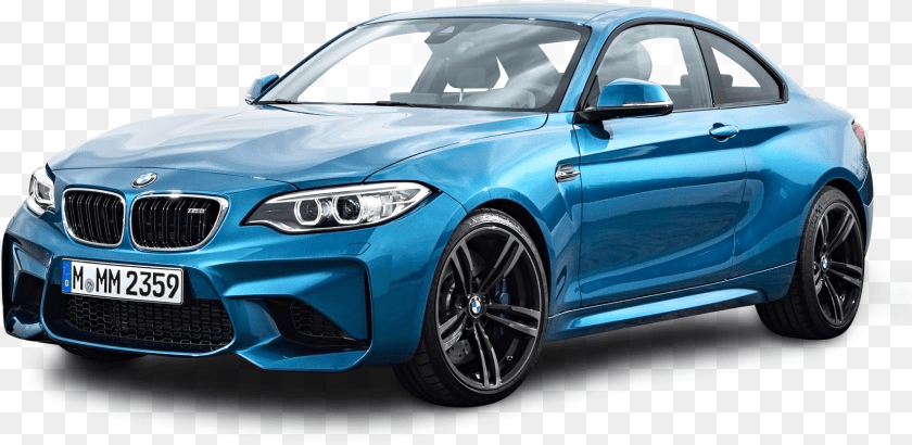 Blue Bmw M2 Coupe Car Image Bmw M2, Sedan, Sports Car, Transportation, Vehicle Sticker PNG