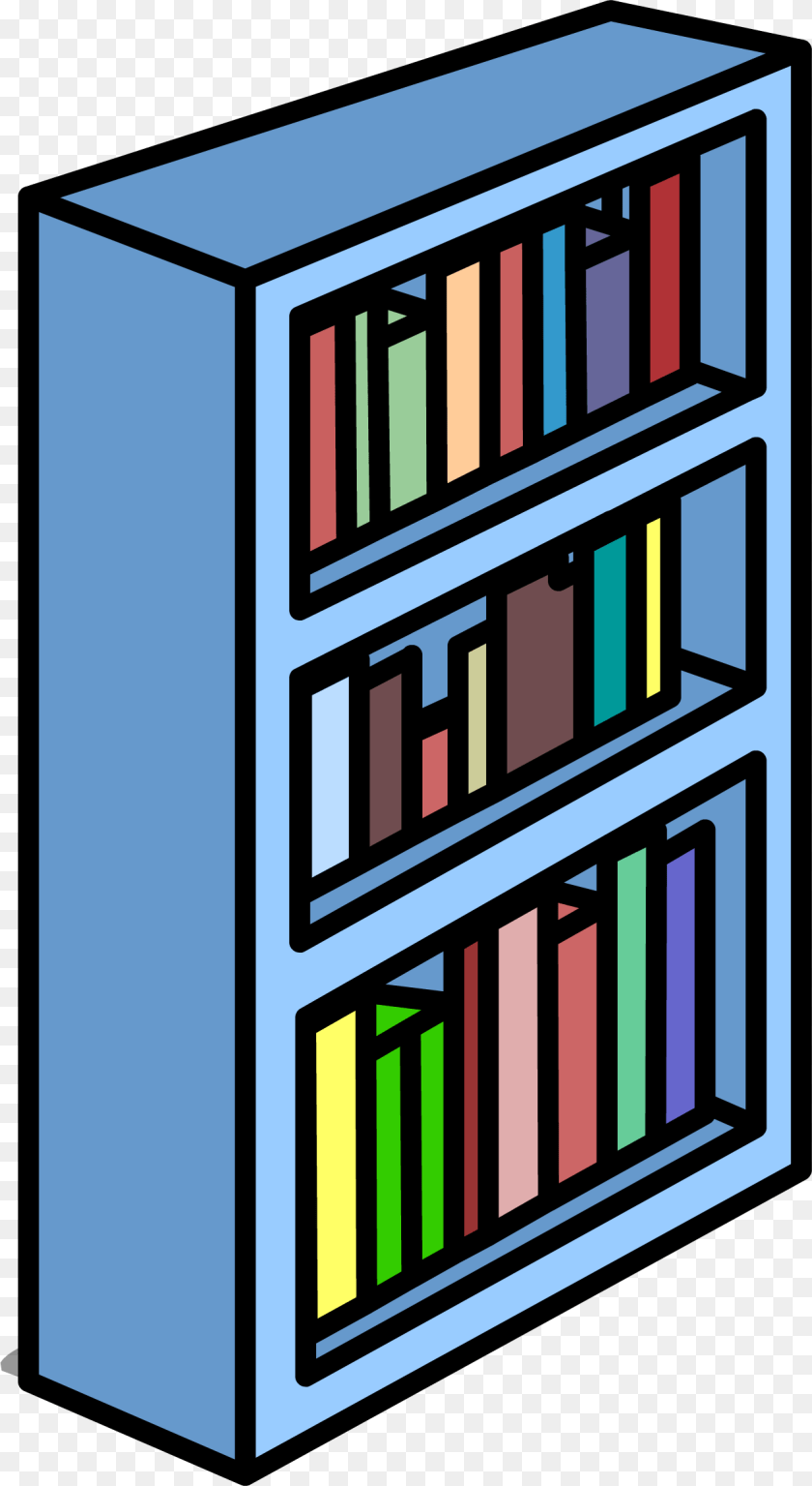 1261x2304 Blue Bookshelf Sprite Bookcase Cilpart, Furniture, Gate, Book, Indoors Sticker PNG