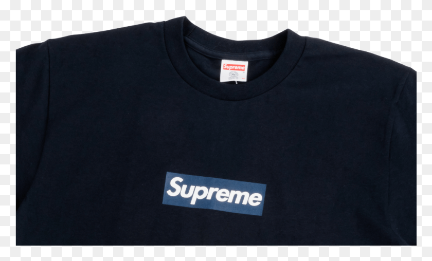 1001x575 Blue Box Logo Supreme, Clothing, Apparel, T-Shirt Descargar Hd Png