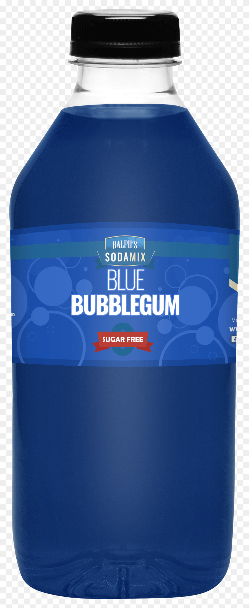 1112x2840 Blue Bubblegum Water Bottle, Label, Text, Bottle HD PNG Download