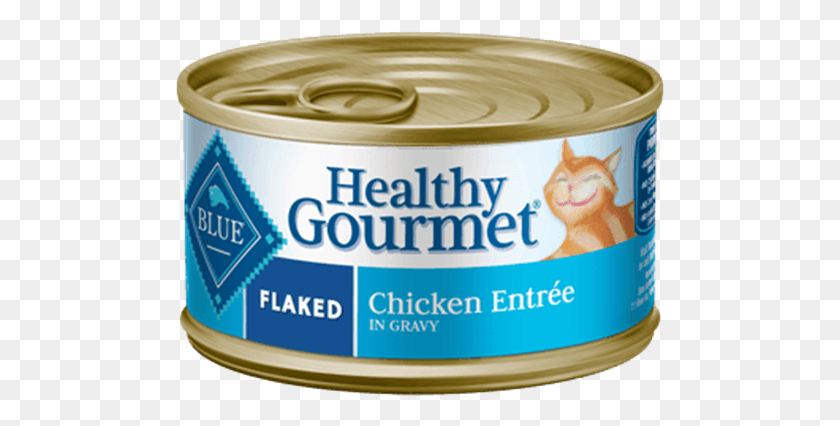 489x366 Blue Buffalo Life Protection Healthy Gourmet Flaked Cat, Label, Text, Canned Goods HD PNG Download