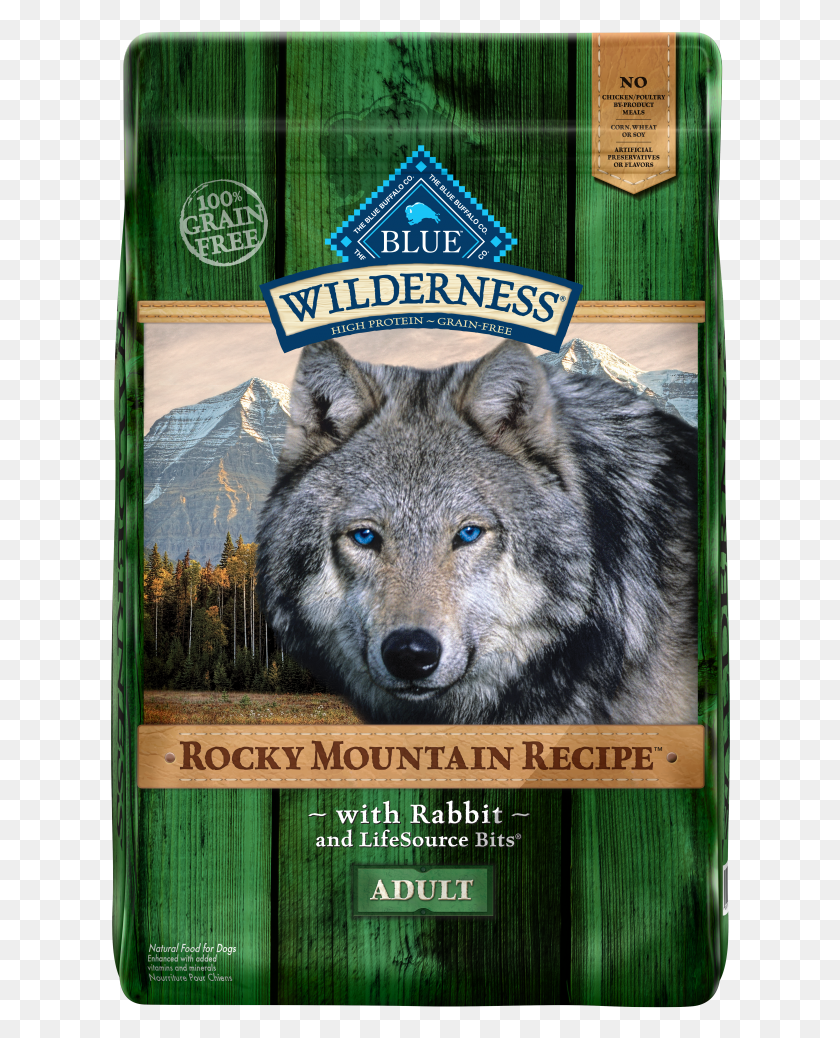 621x978 Blue Buffalo Wilderness Rocky Mountain Grain Free Recipes Blue Buffalo Red Meat Взрослый, Волк, Млекопитающее, Животное Png Скачать