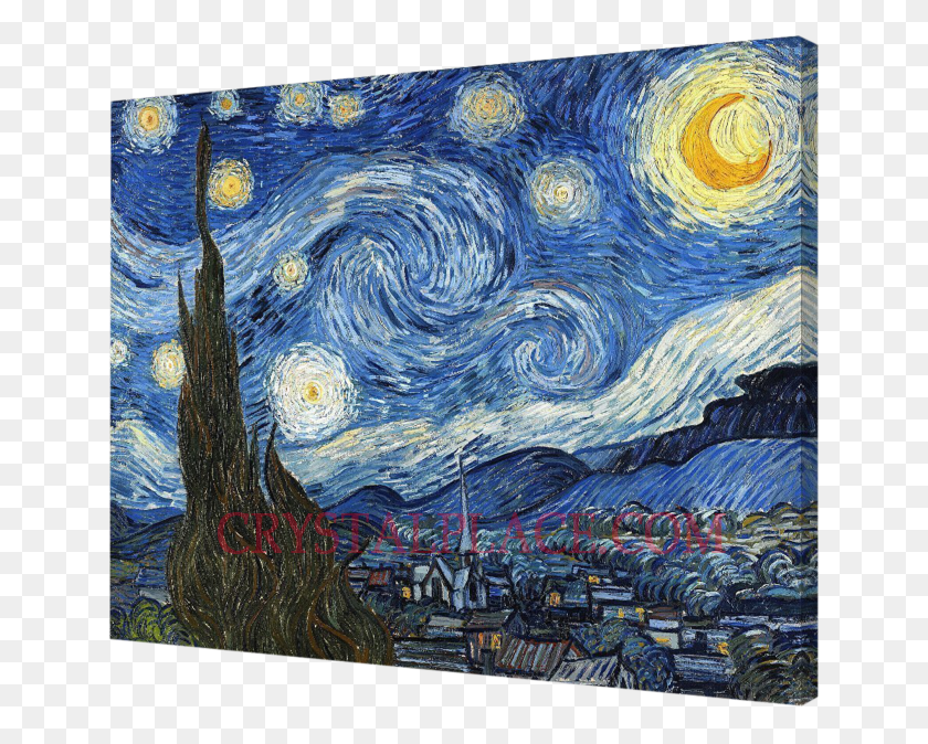 645x614 Blue By Vincent Van Gogh Starry Night, Modern Art HD PNG Download