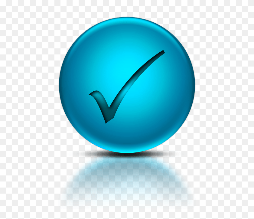 599x664 Blue Check Mark Email Icon In Transparent Background, Sphere, Text, Graphics HD PNG Download