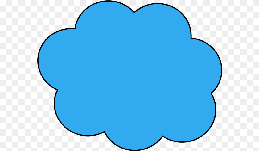 Blue Cloud Svg Clip Art For Web Blue Cloud Outline, Nature, Outdoors, Astronomy, Moon Transparent PNG