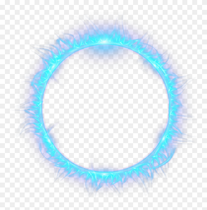 837x849 Blue Combustion Fire Light Flame Circle Clipart Circle, Neon, Person, Human HD PNG Download