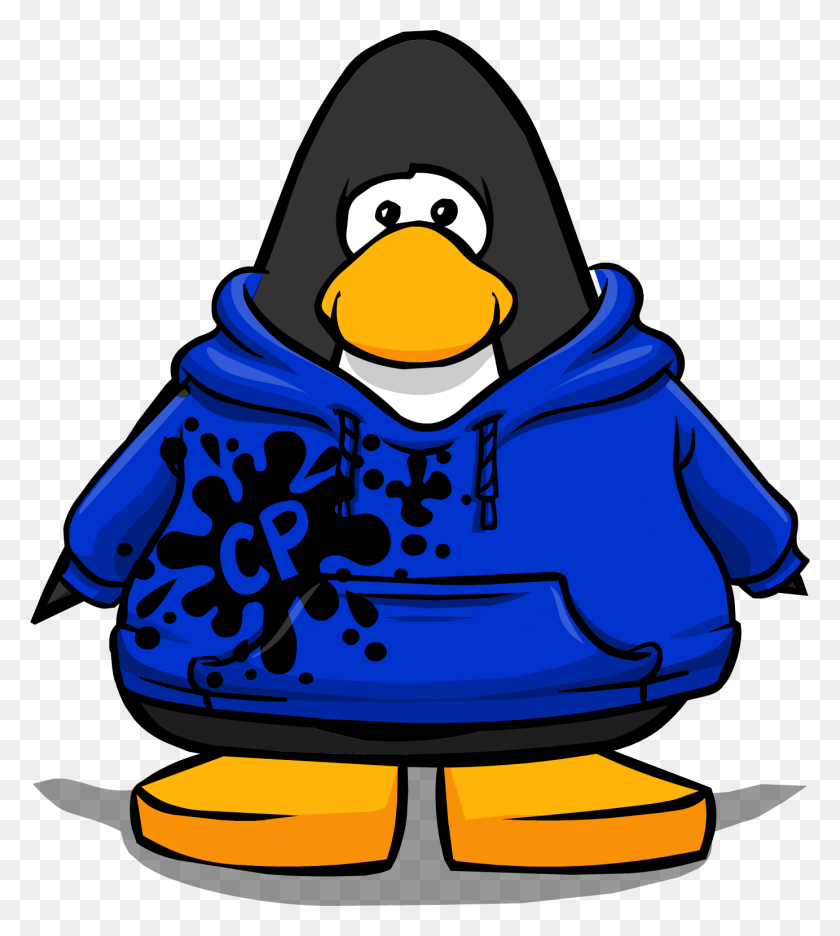 1383x1554 Синий Пингвин С Логотипом Splatter Club, Фиолетовый Пингвин, Одежда, Одежда, Шлем Hd Png Скачать