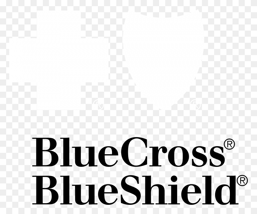 2400x1970 Blue Cross Blue Shield 1 Logo Black And White Blue Cross Blue Shield, First Aid, Plectrum, Symbol HD PNG Download