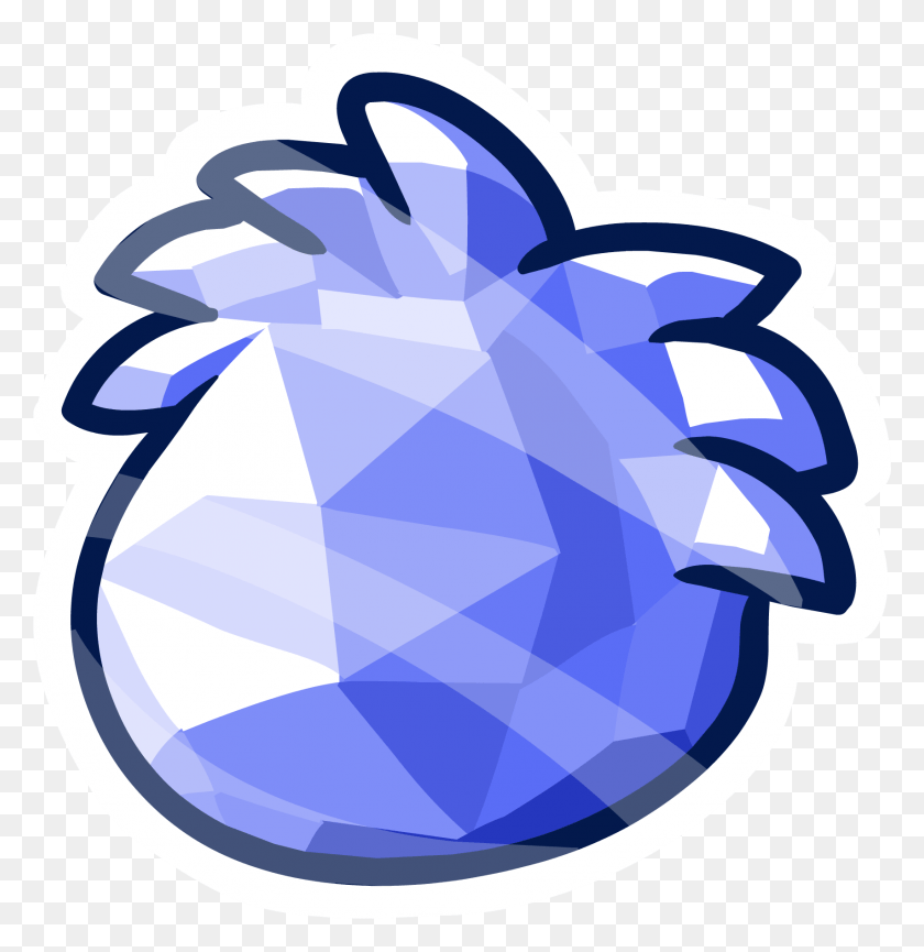 1708x1763 Blue Crystal Puffle Pin Club Penguin Crystal Puffle, Diamond, Gemstone, Jewelry HD PNG Download