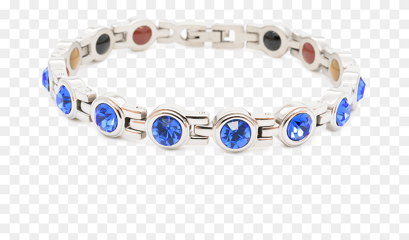 673x434 Blue Crystal Silver Bracelet, Accessories, Accessory, Jewelry Descargar Hd Png