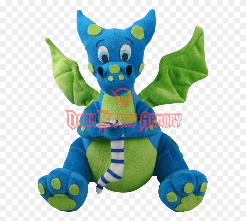 585x695 Blue Dragon Plush Stuffed Toy HD PNG Download