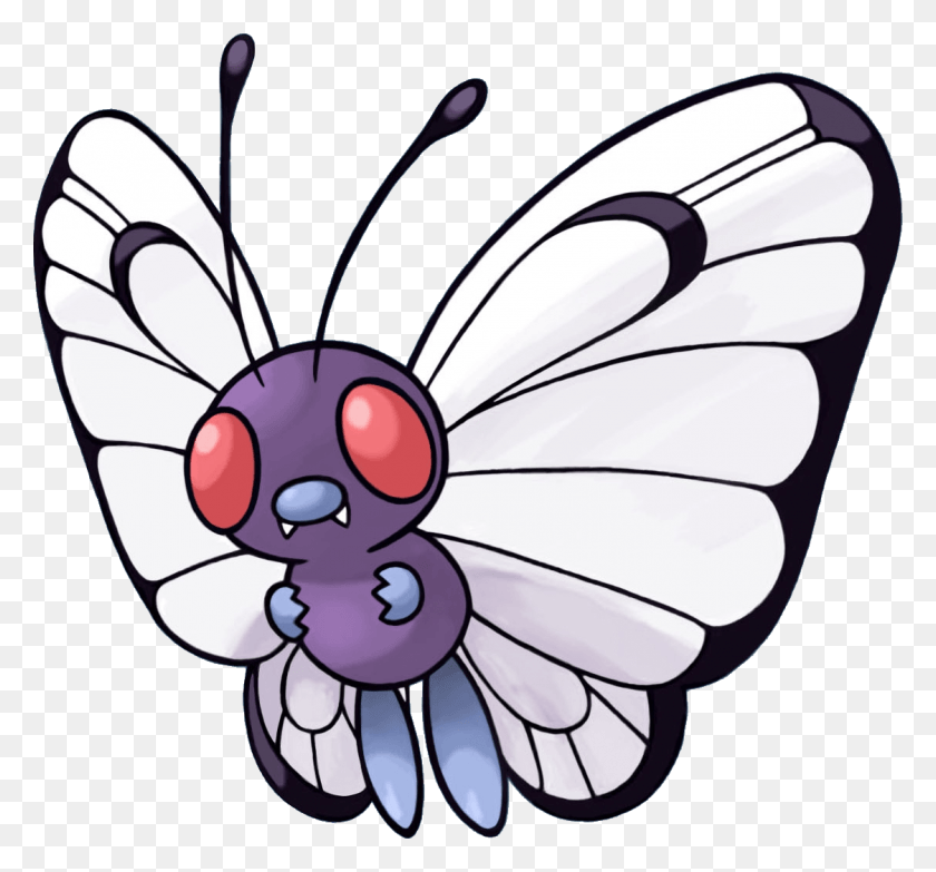 1122x1041 Blue Drawing At Getdrawings Pokemon Butterfree, Insect, Invertebrate, Animal HD PNG Download