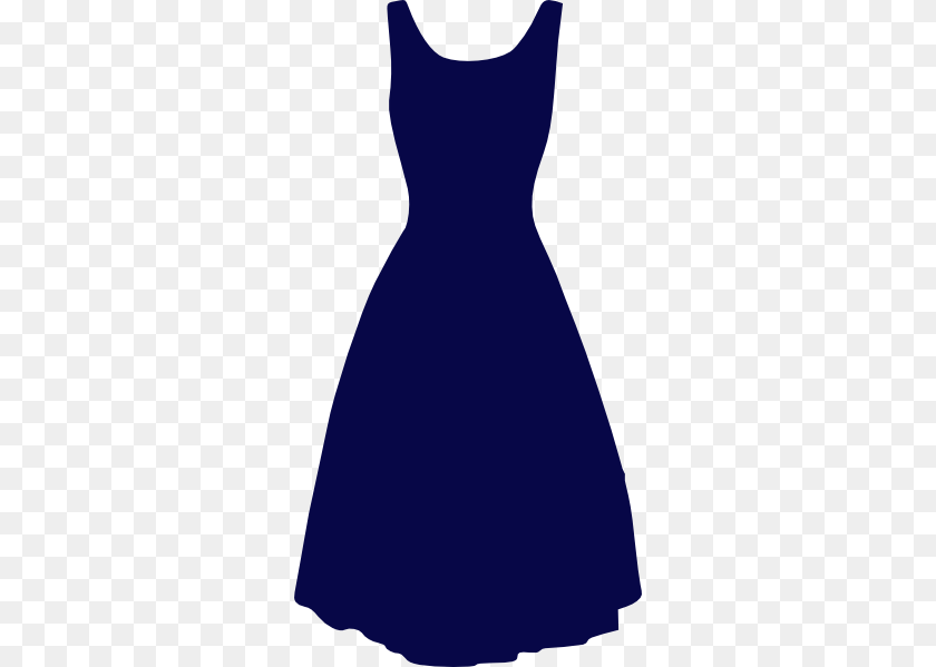 312x599 Blue Dress Clipart, Clothing, Formal Wear, Evening Dress, Fashion PNG