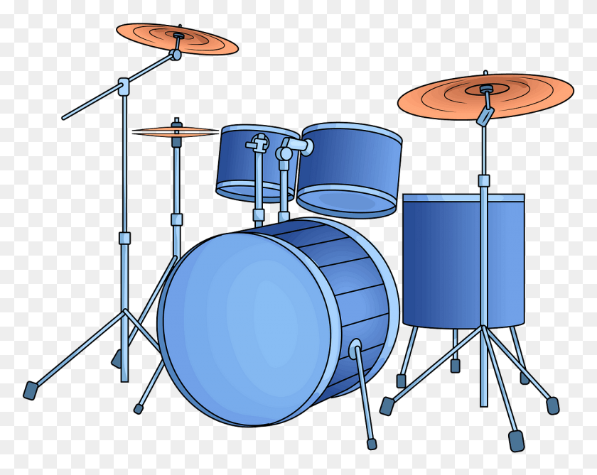 1248x975 Blue Drum Set Clipart, Drum, Percussion, Musical Instrument HD PNG Download