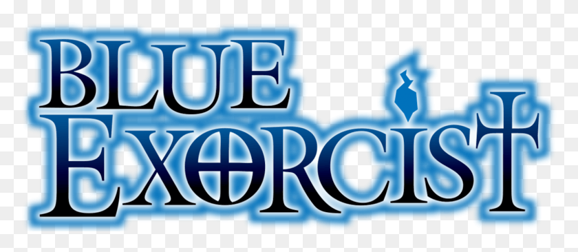 1281x504 Blue Exorcist Logo, Text, Word, Clothing HD PNG Download