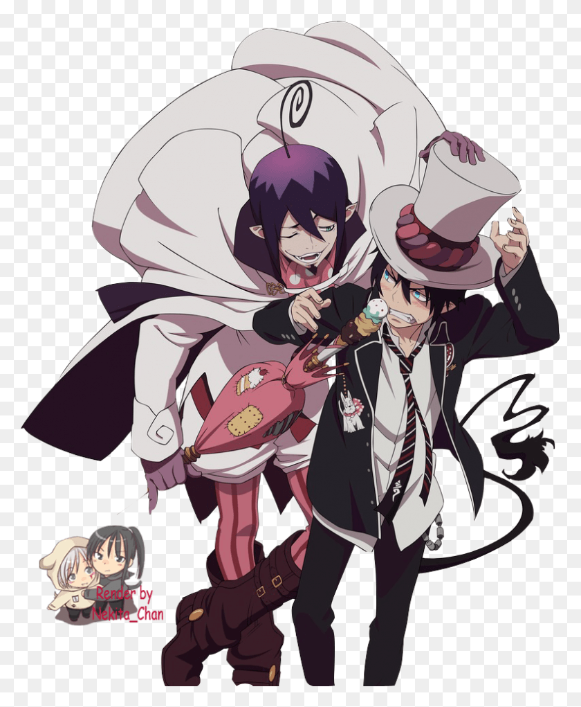 792x976 Blue Exorcist Mephisto Tail, Comics, Book, Manga HD PNG Download