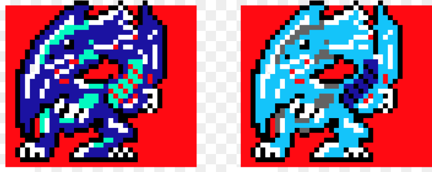 881x351 Blue Eyes White Dragon Pixel Art, Qr Code Clipart PNG