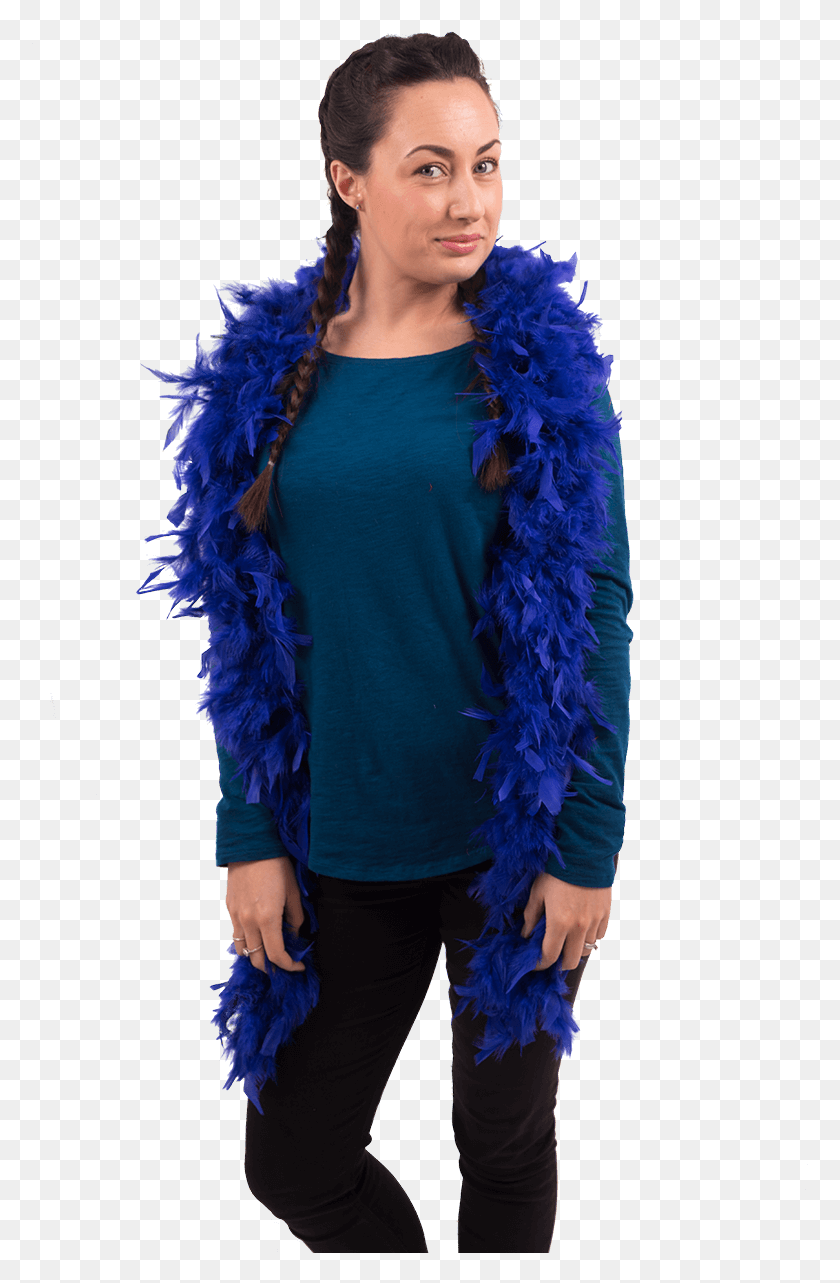 777x1223 Blue Feather Boa Stole, Clothing, Apparel, Sleeve HD PNG Download