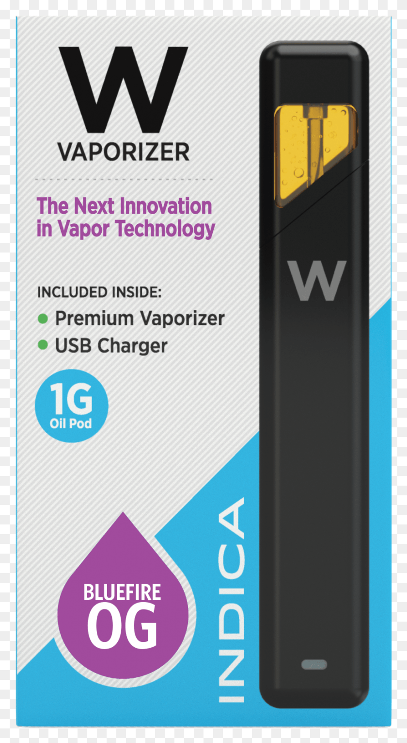 854x1610 Blue Fire Og Indica 1g Premium Vaporizer Kit By W Vapes, Mobile Phone, Phone, Electronics HD PNG Download