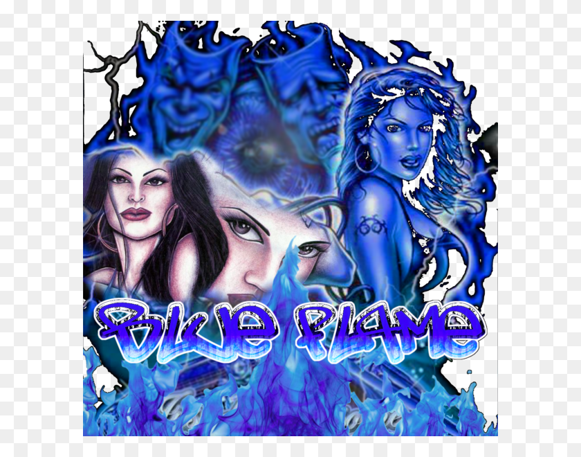 600x600 Blue Flame Single Kissedkilled Fairies And Angels, Poster, Advertisement, Person HD PNG Download