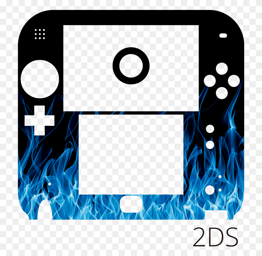 727x760 Blue Flames Nintendo Skin Zelda 2ds Skin, Text, Fire, Flame HD PNG Download