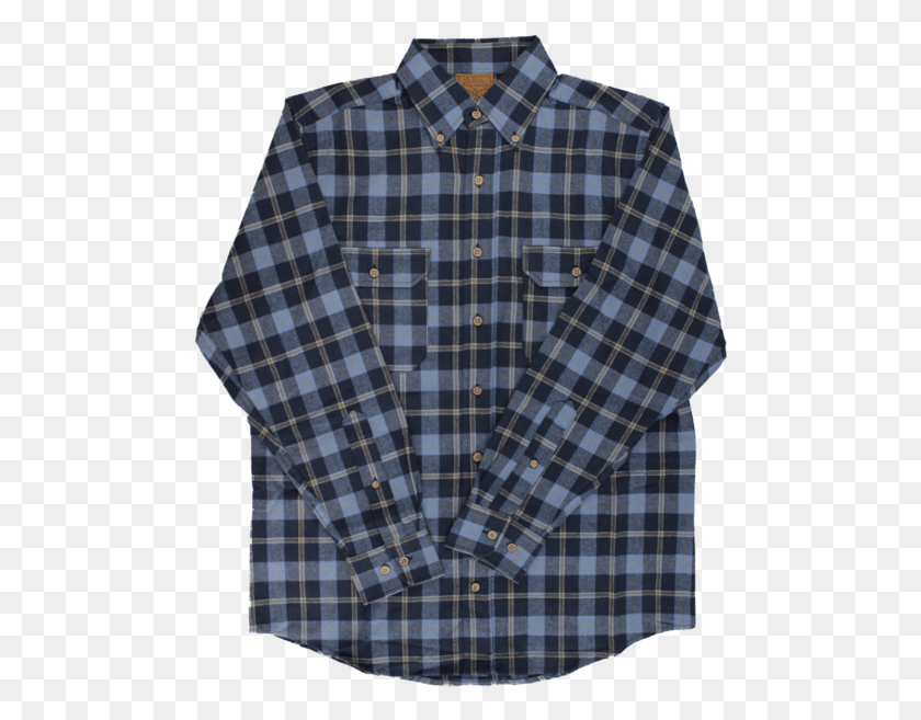488x597 Blue Flannel, Clothing, Apparel, Shirt HD PNG Download